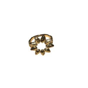Agapée Hélia Ring Gold Plated Sunflower